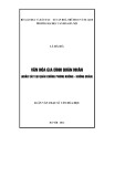 Luận văn Thạc sĩ Văn hóa học: Văn hóa gia đình quân nhân (khảo sát tại quận chủng Phòng không - Không Quân)