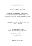 Luận văn Thạc sĩ Vật lý: Khảo sát cộng hưởng cyclotron trong giếng lượng tử thế tam giác bằng phương pháp toán tử chiếu cô lập