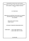 Summary of forestry PHD dissertation: Research Scientific Foundation to Conserve (Rhododendron moulmainense Hook. f.) in Lam Dong