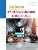 Bài giảng Kỹ năng chăm sóc khách hàng