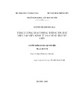 Luận văn Thạc sĩ Khoa học Thư viện: Tăng cường hoạt động thông tin thư viện tại Viện Kinh tế và Chính trị thế giới