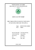 Khoá luận tốt nghiệp Kinh tế nông nghiệp: Thực trạng công tác quản lý thu – chi ngân sách tại xã Hua Nhàn, huyện Bắc Yên, tỉnh Sơn La