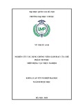 Khóa luận tốt nghiệp: Nghiên cứu tác dụng chống viêm giảm đau của chế phẩm VIETMEC trên động vật thực nghiệm