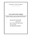 Sáng kiến kinh nghiệm THPT: Phát triển phẩm chất và năng lực cho học sinh thông qua dạy học dự án Điều tra một số chỉ tiêu sinh lý ở người