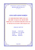 Sáng kiến kinh nghiệm THPT: Các biện pháp phát triển năng lực đọc hiểu văn bản tự sự cho HS THPT thông qua các chi tiết nghệ thuật đặc sắc từ truyện ngắn Hai đứa trẻ (Thạch Lam)