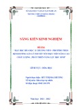 Sáng kiến kinh nghiệm THPT: Day học Hoá học 11 chương Nitơ-Photpho theo định hướng gắn lí thuyết với thực tiễn nâng cao chất lượng, phát triển năng lực học sinh