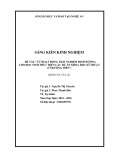 Sáng kiến kinh nghiệm THPT: Từ hoạt động trải nghiệm định hướng cho học sinh thực hiện các dự án khoa học kĩ thuật ở trường THPT