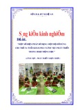 Sáng kiến kinh nghiệm Mầm non: Một số biện pháp sử dụng một bộ đồ dùng cho trẻ 5-6 tuổi khám phá 5 lĩnh vực phát triển trong hoạt động học