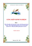 Sáng kiến kinh nghiệm THPT: Phát triển phẩm chất năng lực cho học sinh thông qua dạy học chủ đề: Lịch sử địa phương gắn liền với các di sản huyện Quỳnh Lưu thông qua phương pháp dạy học dự án