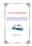 Sáng kiến kinh nghiệm THPT: Một số biện pháp nâng cao hiệu quả dạy học đọc hiểu thơ trung đại (lớp 10 THPT) hướng tới phát triển năng lực người học
