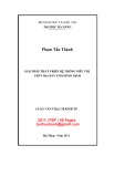 Luận văn Thạc sĩ Kinh tế: Giải pháp phát triển hệ thống siêu thị trên địa bàn tỉnh Bình Định