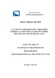 Luận văn Thạc sĩ Quản trị kinh doanh: Các yếu tố ảnh hưởng đến ý định khởi nghiệp của sinh viên sau khi tốt nghiệp trên địa bàn thành phố Đà Nẵng