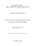 Tóm tắt Luận án Tiến sĩ Toán học: Thuật toán giải một số lớp bài toán cân bằng và điểm bất động