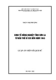 Luận án Tiến sĩ Lịch sử: Kinh tế nông nghiệp tỉnh Sơn La từ đầu thế kỉ XIX đến năm 1945