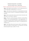 Đề thi kết thúc học phần Vật liệu điện - Trường ĐH Bách khoa Hà Nội (Đề 2)