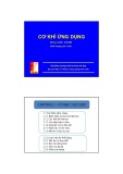 Bài giảng Cơ khí ứng dụng: Chương 2 - Trường ĐH Bách khoa Hà Nội