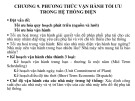 Bài giảng Kinh tế vận hành hệ thống: Chương 9 - Phương thức vận hành tối ưu trong hệ thống điện