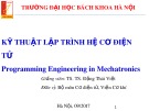 Bài giảng Kỹ thuật lập trình hệ cơ điện tử: Chương 5 - TS. Đặng Thái Việt
