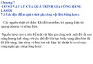 Bài giảng Kỹ thuật Laser trong chế tạo cơ khí: Chương 7 - Cơ sở vật lý của quá trình gia công bằng laser