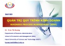 Bài giảng Quản trị quy trình kinh doanh: Chương 0 - Trần Thị Hương