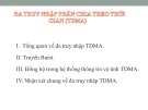 Bài giảng Thông tin vệ tinh: Chương 6 - Đa truy nhập phân chia theo thời gian
