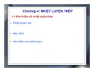 Bài giảng Vật liệu học kim loại: Chương 4 - Nhiệt luyện thép
