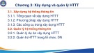 Bài giảng Hệ thống thông tin quản lý trong đơn vị công - Chương 3: Xây dựng và quản lý hệ thống thông tin