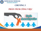 Bài giảng Quản trị nhân lực căn bản - Chương 3: Phân tích công việc (Chương trình Sau đại học)