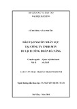 Luận văn Thạc sĩ Quản trị kinh doanh: Đào tạo nguồn nhân lực tại Công ty TNHH MTV du lịch Công đoàn Đà Nẵng