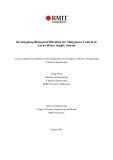 Master's thesis of Chemical Engineering: Investigating biological filtration for manganese control in lorne water supply system
