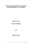 Doctoral thesis of Philosophy: Formal and informal controls of government over social security expenditure: An analysis