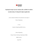 Master's thesis of Engineering: Topological design of porous titanium alloy scaffolds for additive manufacturing of orthopaedic implant applications
