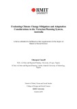 Master's thesis of Social Science: Evaluating climate change mitigation and adaptation considerations in the Victorian planning system, Australia