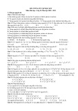 Đề cương ôn tập học kì 1 môn Hóa lớp 10 năm 2020-2021 - Trường THPT Bắc Thăng Long
