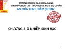 Bài giảng An toàn thực phẩm: Chương 2 - Ô nhiễm sinh học