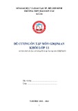 Đề cương ôn tập môn GDQP&AN lớp 11 năm 2021-2022 - Trường THPT Đào Sơn Tây