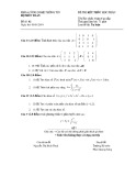 Đề thi kết thúc học phần Toán cao cấp năm 2019 - Đề số 2 (05/01/2019)
