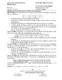 Đề thi kết thúc học phần Xác suất thống kê năm 2018 - Đề số 10 (22/12/2018)