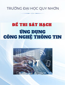 Đề thi sát hạch ứng dụng Công nghệ thông tin - Trường Đại học Quy Nhơn