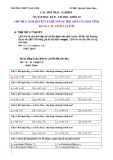 Câu hỏi trắc nghiệm ôn tập học kì 2 môn Tin học lớp 10 - Trường THPT Ngã Năm