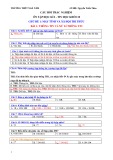 Câu hỏi trắc nghiệm ôn tập học kì 1 môn Tin học lớp 10 - Trường THPT Ngã Năm