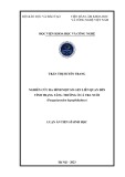 Luận án Tiến sĩ Sinh học: Nghiên cứu đa hình một số gen liên quan đến tính trạng tăng trưởng ở cá tra nuôi (Pangasianodon hypophthalmus)