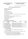 Đề cương học phần Tiếng Anh 1