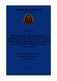 Luận văn tốt nghiệp Quản trị kinh doanh: Phân tích hiệu quả tài chính của mô hình nuôi tôm thẻ chân trắng siêu thâm canh ba giai đoạn tại xã Vĩnh Hải, thị xã Vĩnh Châu, tỉnh Sóc Trăng (2018-2021)