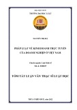 Tóm tắt Luận văn Thạc sĩ Luật học: Pháp luật về kinh doanh trực tuyến của doanh nghiệp ở Việt Nam