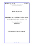 Tóm tắt Luận văn Thạc sĩ Quản lý công: Thực hiện công tác thi đua, khen thưởng tại Đài Truyền hình Kỹ thuật số VTC