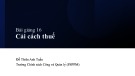 Bài giảng Kinh tế học khu vực công: Bài 16 - Đỗ Thiên Anh Tuấn