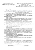 Đề thi học sinh giỏi cấp thành phố môn GDCD lớp 9 năm 2023-2024 có đáp án - Phòng GD&ĐT TP. Bắc Ninh
