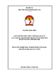 Tóm tắt Luận văn Thạc sĩ Quản lý công: Luân chuyển công chức lãnh đạo, quản lý các cơ quan chuyên môn thuộc UBND huyện Tân Sơn, tỉnh Phú Thọ