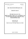 Tóm tắt Luận văn Thạc sĩ Quản lý công: Hiện đại hóa công tác văn phòng tại Ủy ban nhân dân quận Hoàng Mai, thành phố Hà Nội